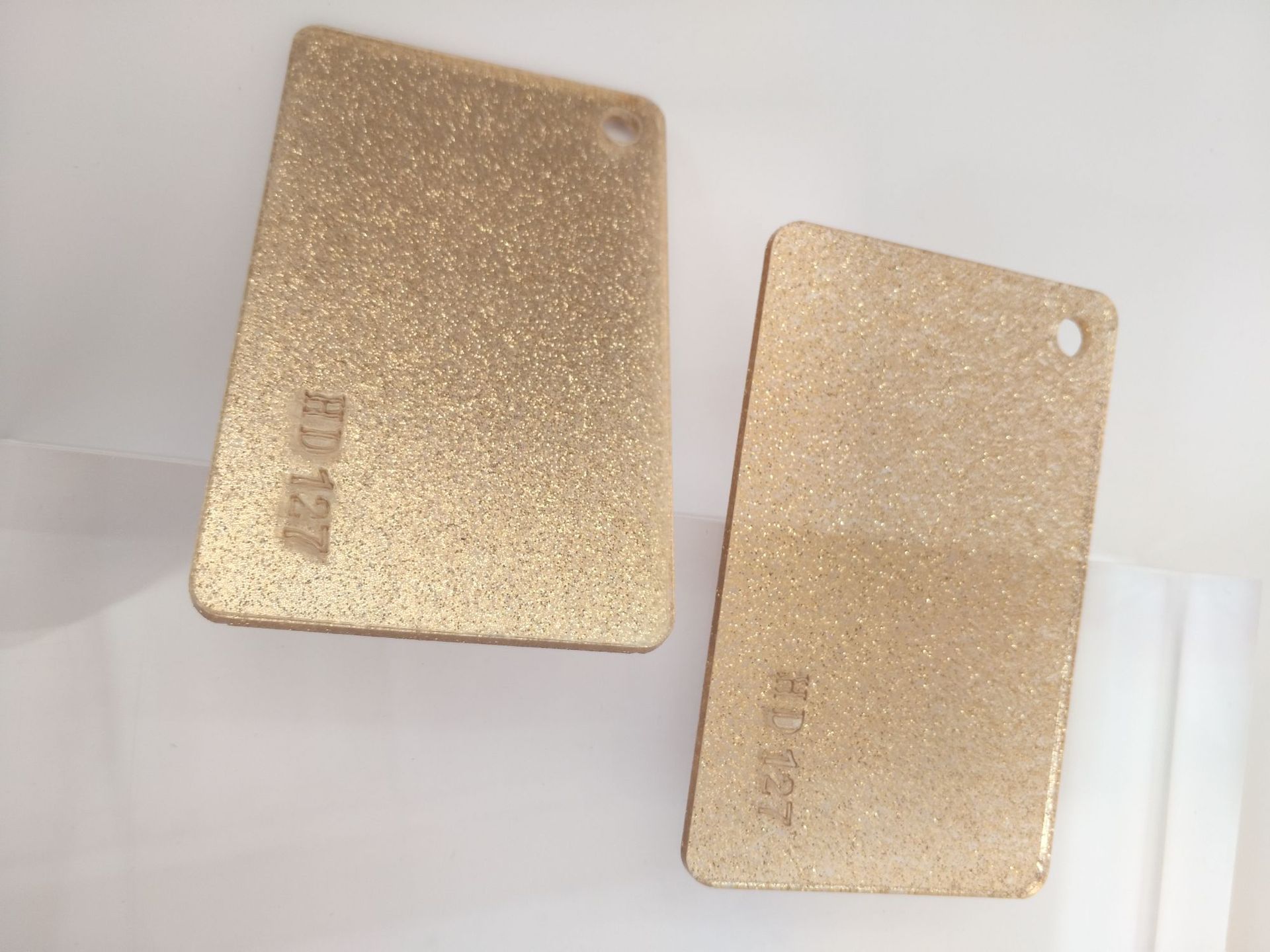 时兴亚克力有机玻璃特殊双面闪金板浅金色