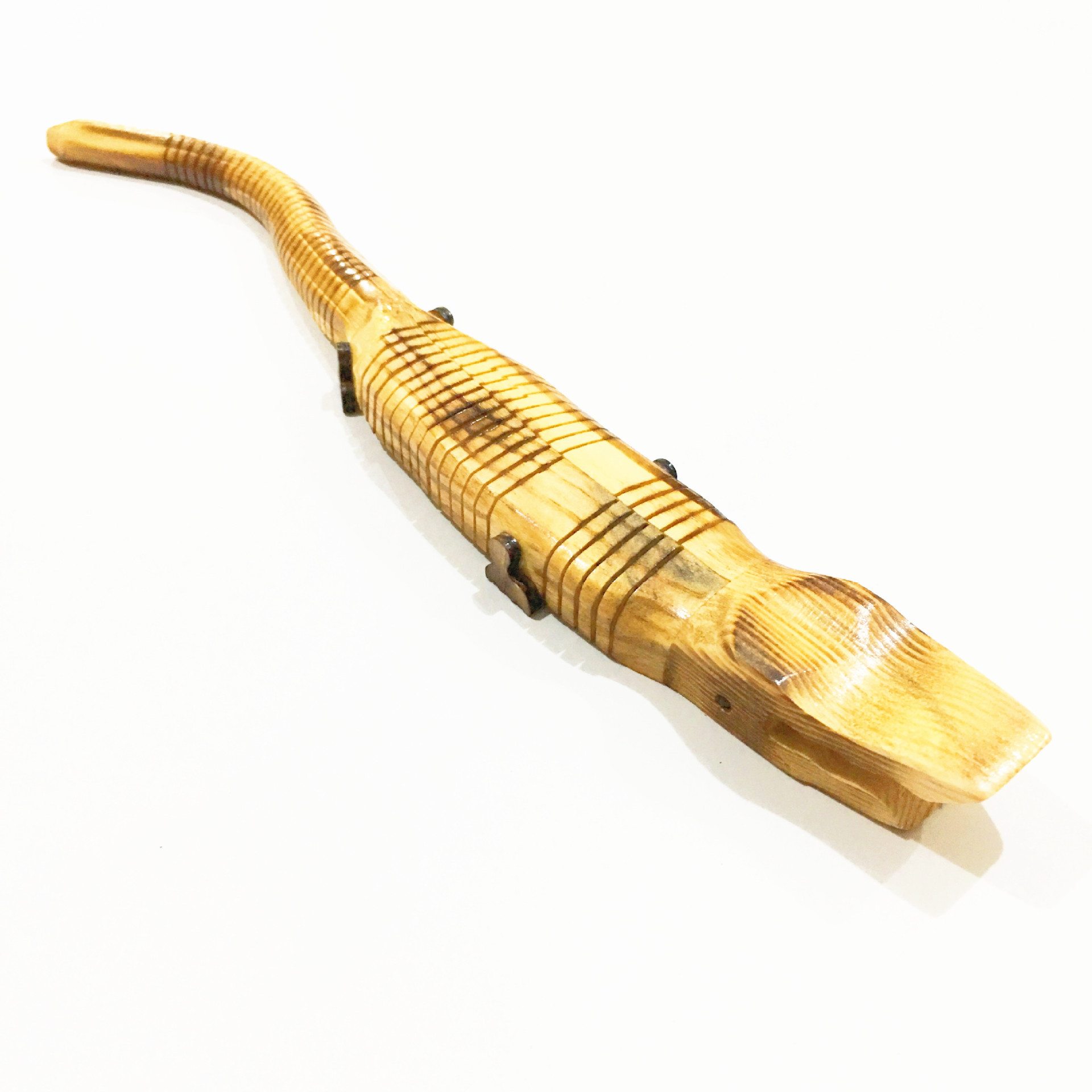 厂家直销木质50cm鳄鱼带盒 儿童玩具小动物模型 景区热卖工艺品