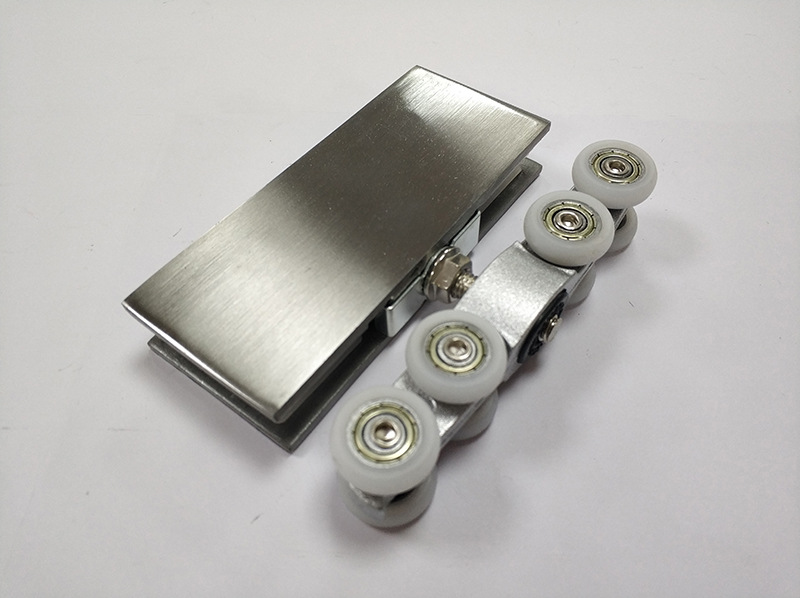 铁拉丝玻璃门8轮吊轮 趟门吊滑轮 静音吊轨滑轮 坚固耐用