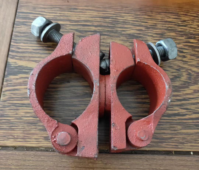 河北厂家直角十字旋转扣件铸铁转向扣件48 60建筑脚手架十字扣件