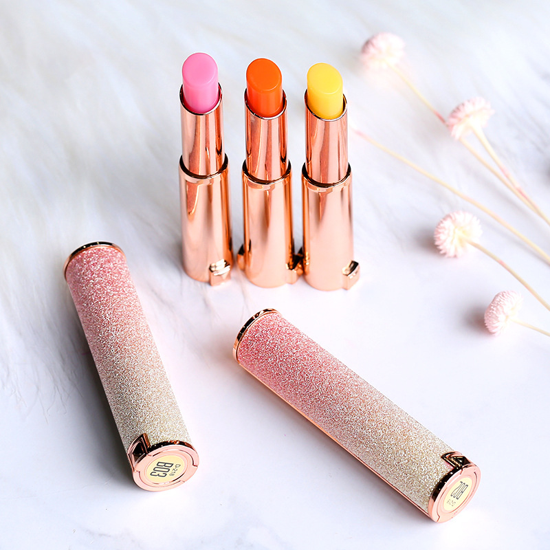 xixi星空透明变色胡萝卜素果冻口红温变持久保湿不沾杯网红同款