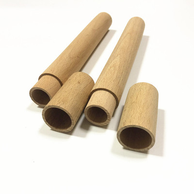 定制加工不锈钢吸管木管,榉木木筒,便携式餐具盒子木管套装