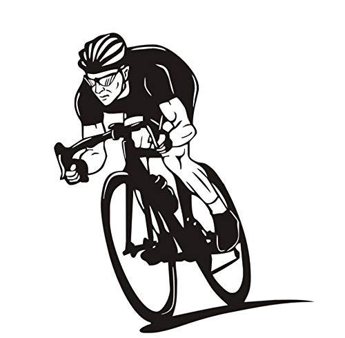 欧美流行公路自行车赛车手 创意家居装饰精雕墙贴