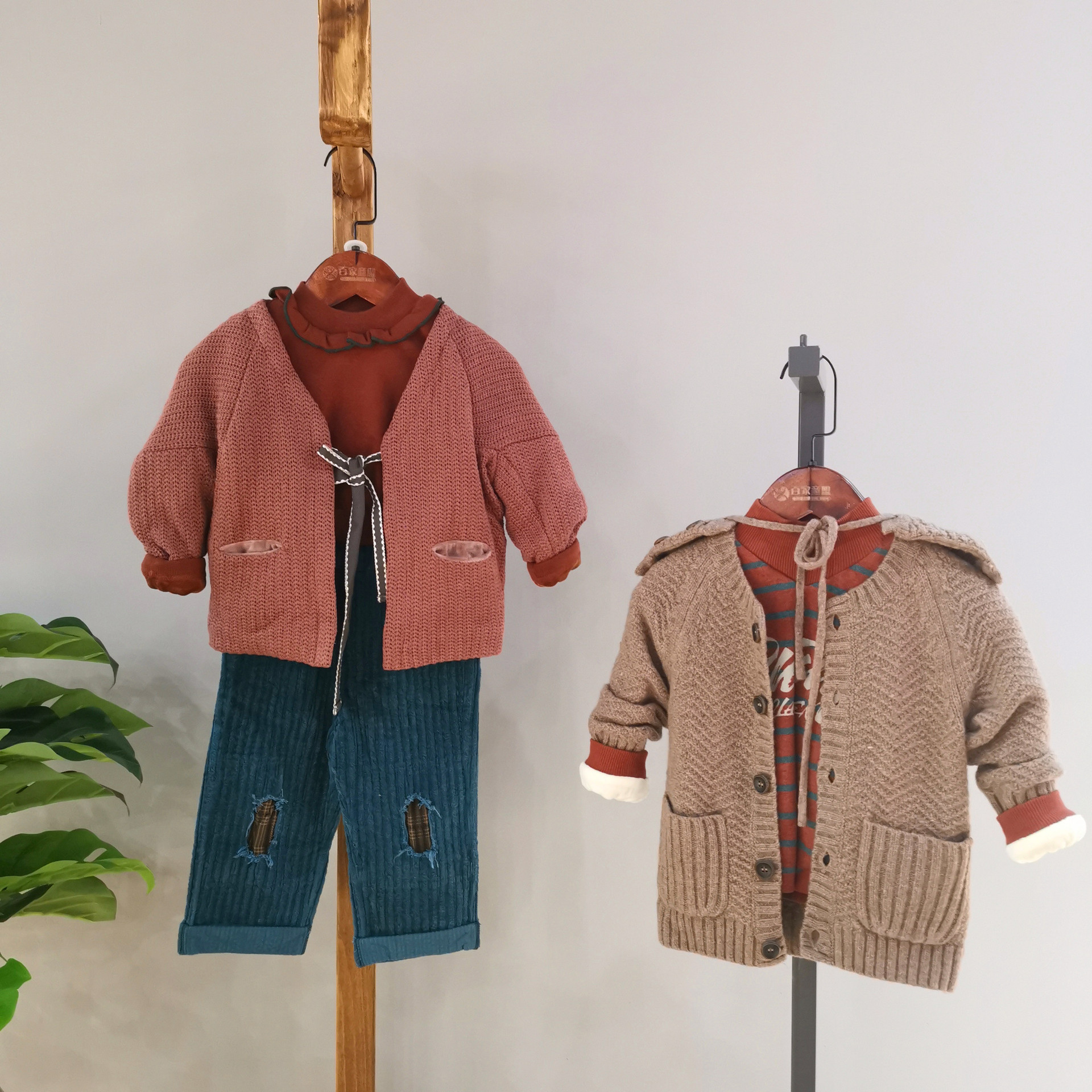 铭人宝贝&嘟噜噜 秋冬季专柜儿童外套 品牌折扣童装库存尾货走份