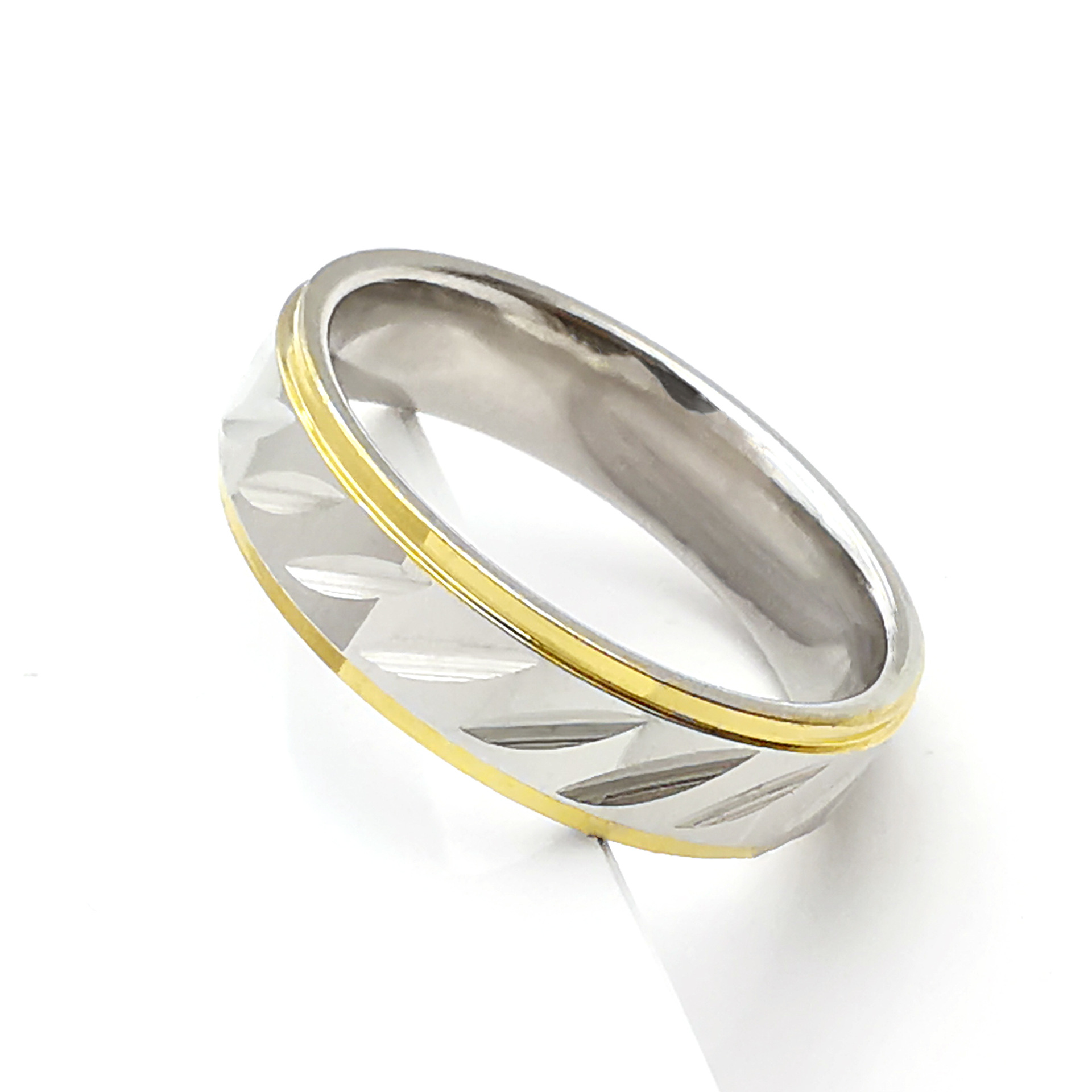 速卖通热卖镀真金不锈钢戒指男女高档钛钢指环stainlesssteelring