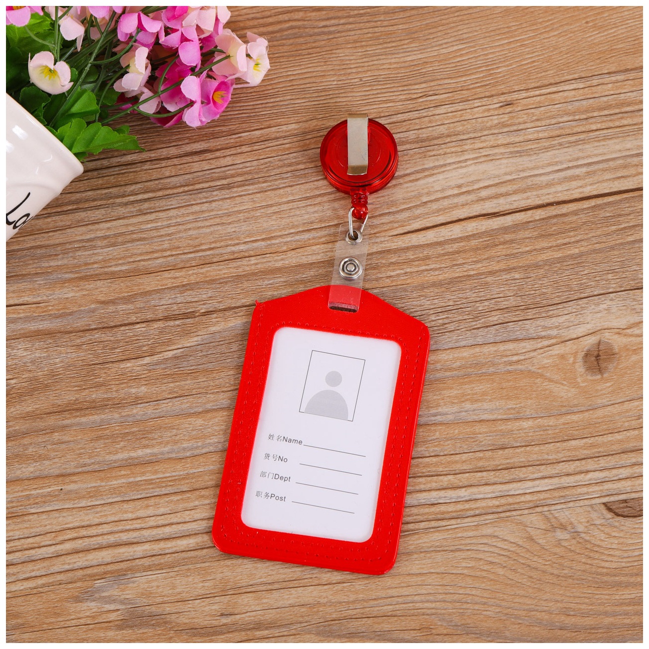 精美透明吊牌工作证胸卡塑料卡套展会工作牌证件卡员工挂绳套挂牌