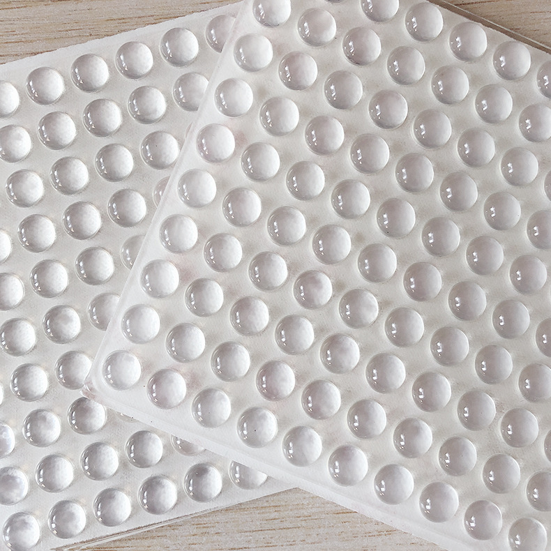 厂家直销定制 硅胶防滑垫 防撞胶粒8*4mm 耐磨耐压透明硅胶垫