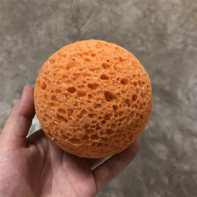 圆球海藻棉 打孔吸水膨胀绵球 供应油性混合肌肤清洁洁面球