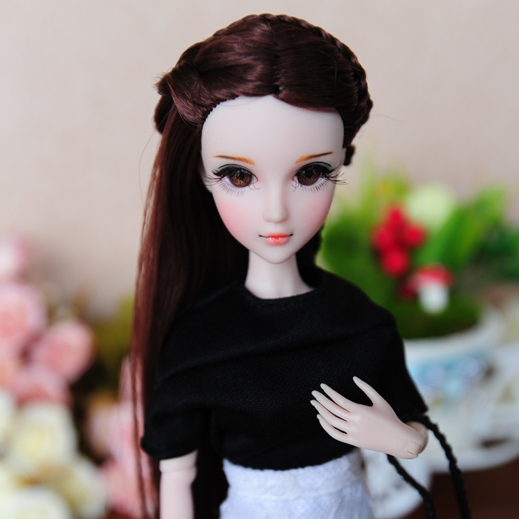 6分心怡娃娃 doll欣妍开眼改妆娃头手绘成品娃礼物柜台摆件芭芘
