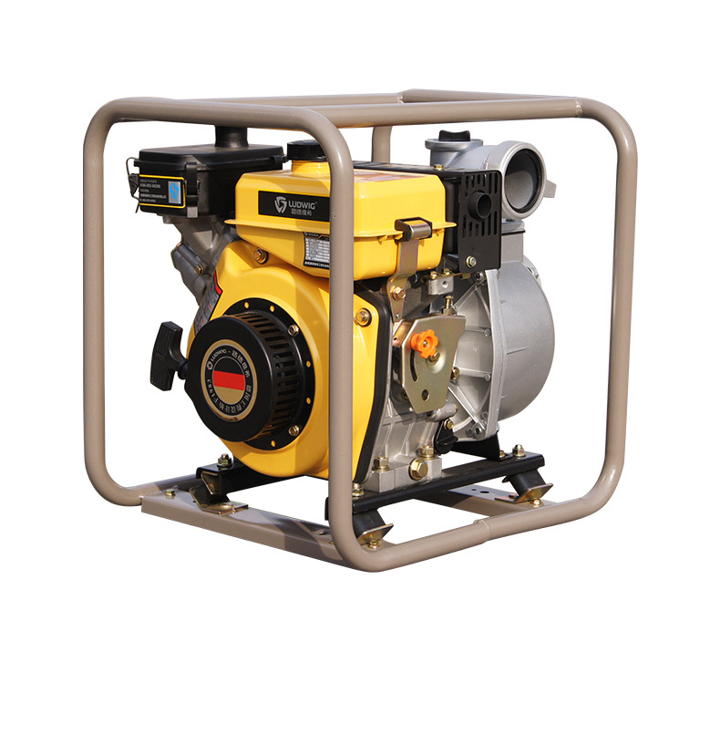 路德维希3寸手启动柴油水泵风冷非汽改柴农用灌溉园林抽水机