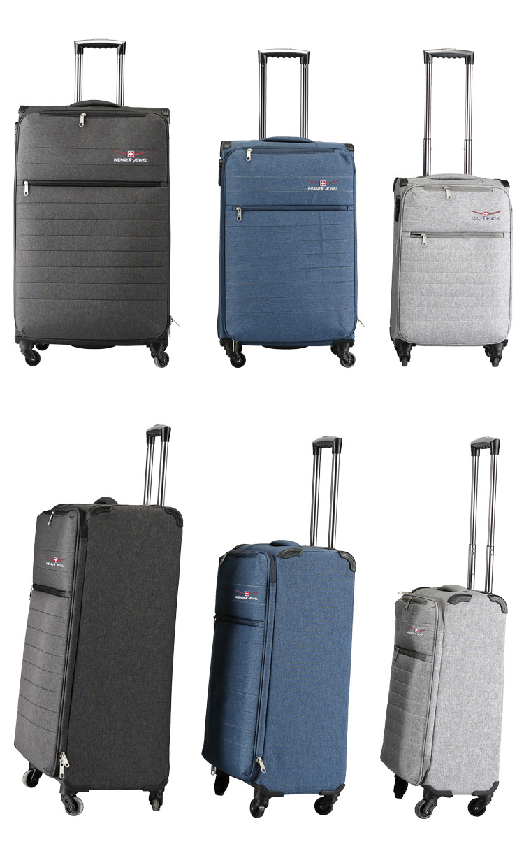 超轻牛津布拉杆万向轮旅行箱男商务登机16寸女欧洲休闲帆布行李箱