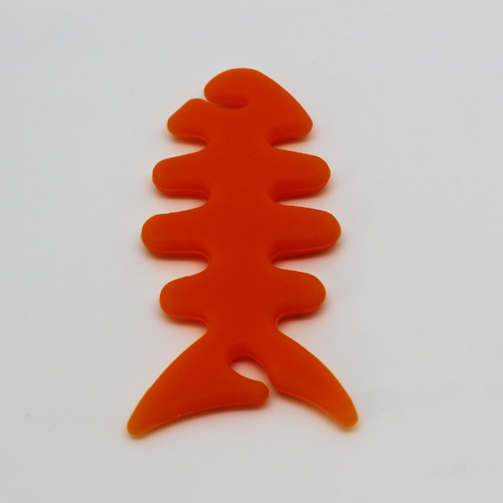 直销 硅胶鱼骨绕线器 数据线防缠绕 迷你小鱼耳机绕线器