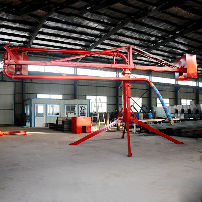 现货12米15米新型圆筒方架布料机 手电动混凝土立柱式布料机胶管