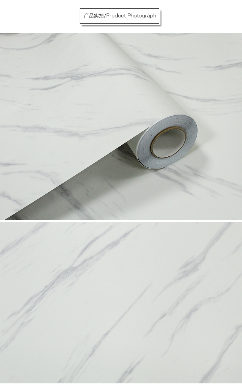 欧式仿瓷砖墙纸 加厚防水仿大理石纹墙纸pvc自粘壁纸现货批发