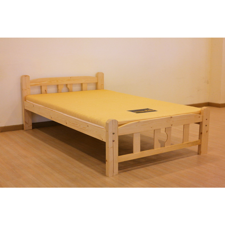 宿舍出租屋公寓单人床实木双人床单层床架双层木架床职员床子母床