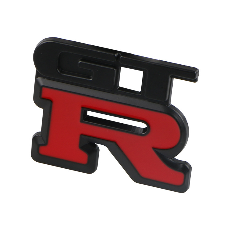 跨境热销 适用日产战神改装gtr标竞速纯金属立体车贴 车尾贴车标