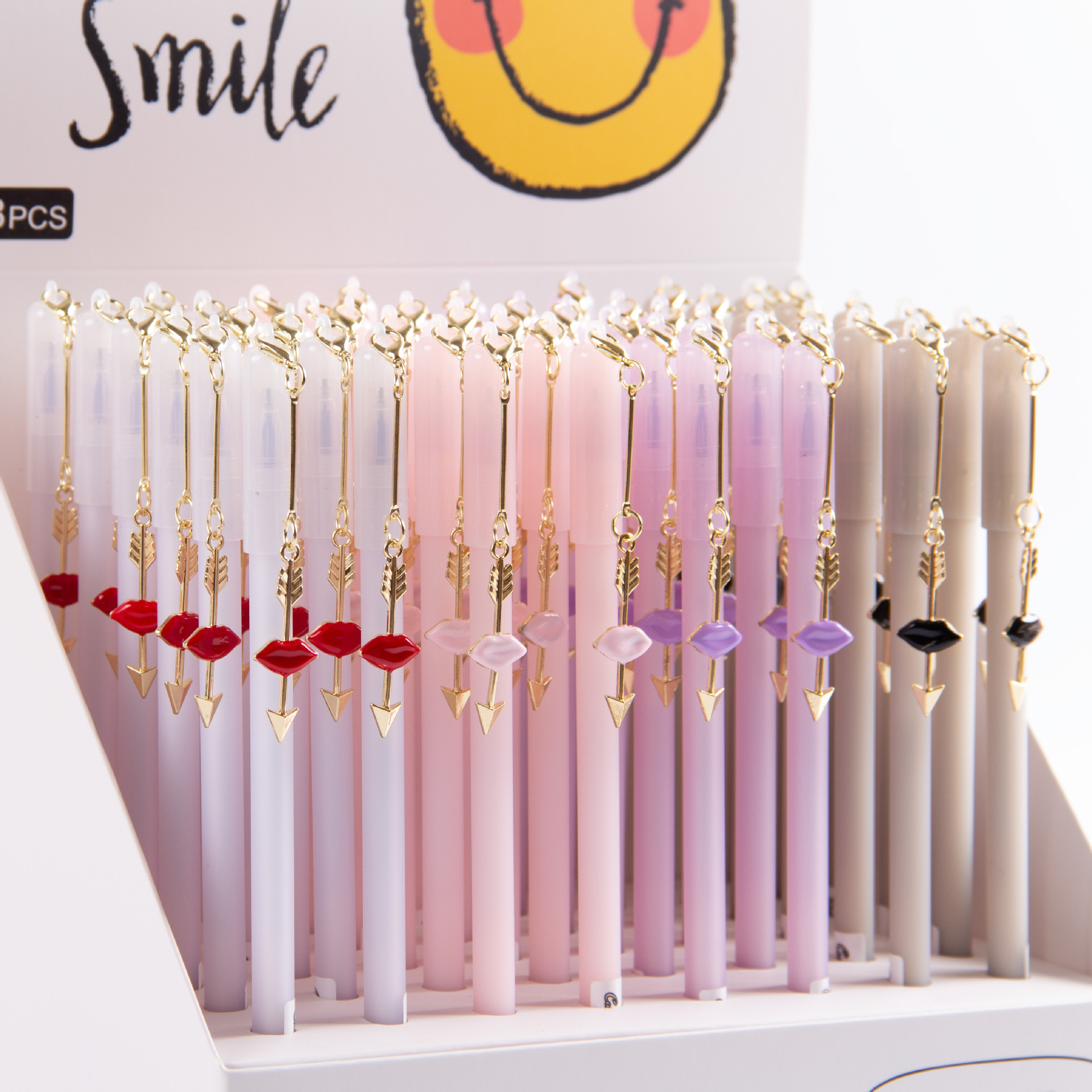 创意吊坠笔 可擦中性笔一吻情深版磨摩易擦热可擦0.5mm学生中性笔