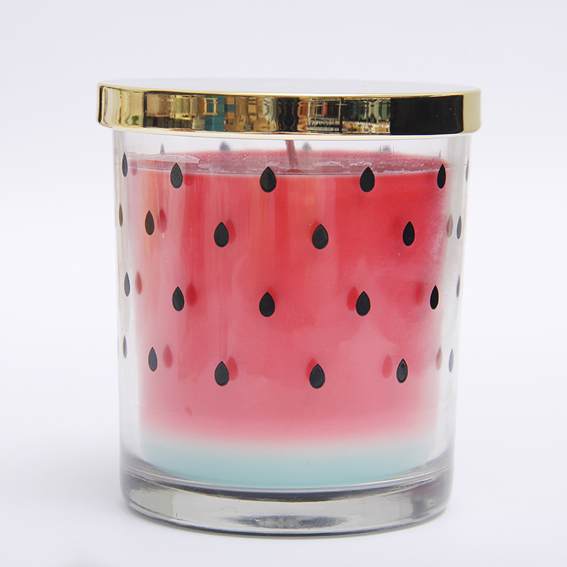 Creative Fruit Glass Aromatherapy Candle Home Deodorant Supplies Hand Gift Smoke-Free Soy Wax Fragrance Candle Cup