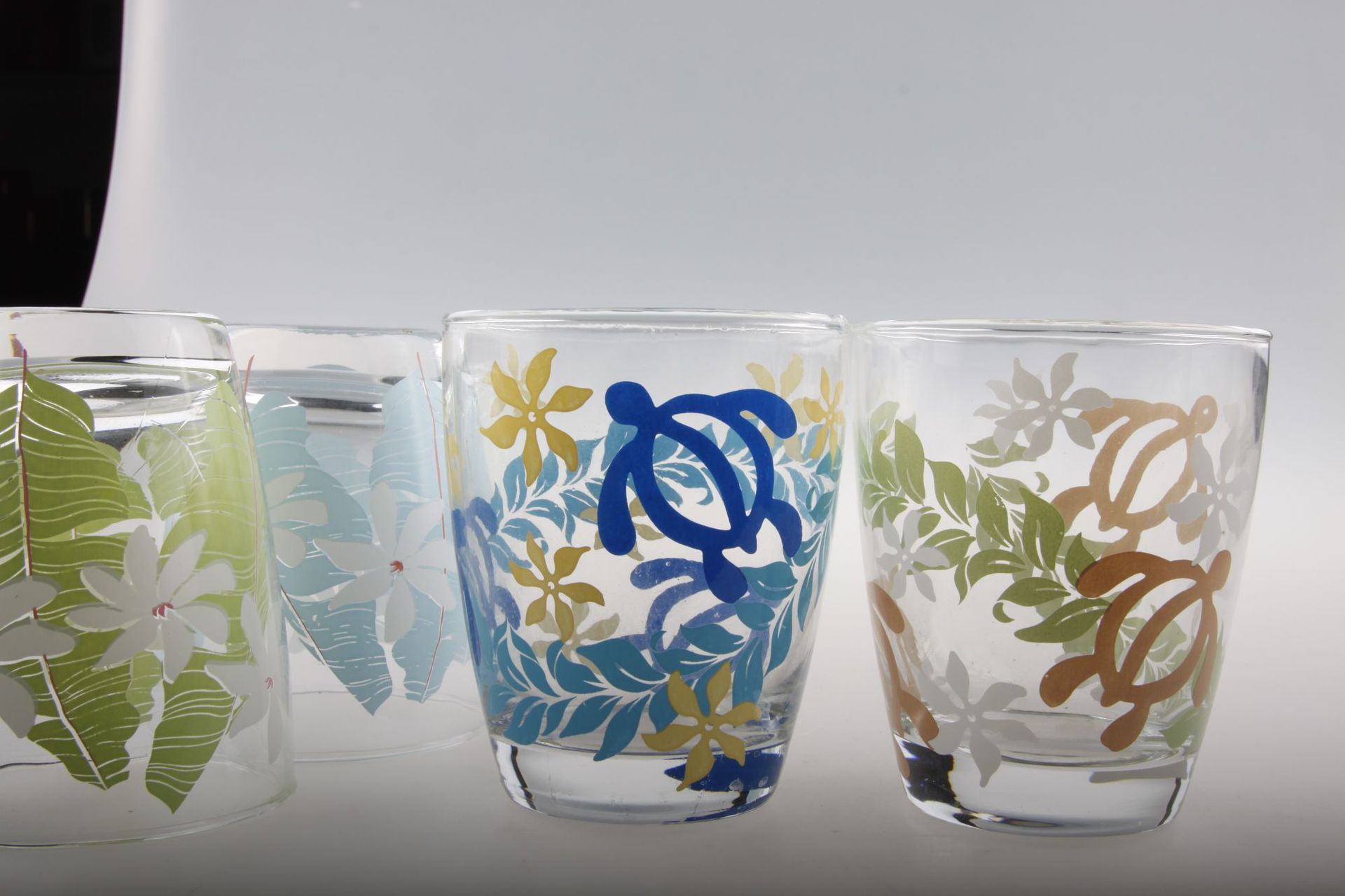 【2元特卖】日用百货透明玻璃杯贴花水杯圆形杯子啤酒杯295ml