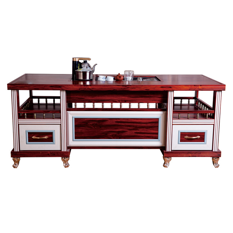 铝型材全铝茶桌功夫茶几茶台泡茶桌办公茶座新中式茶桌椅组合厂家