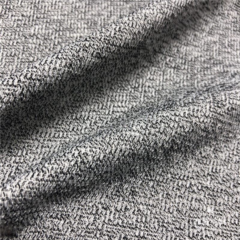 蚂蚁布竹节针织提花面料 tr蚂蚁布男装布料 男女装长袖t恤连帽衫