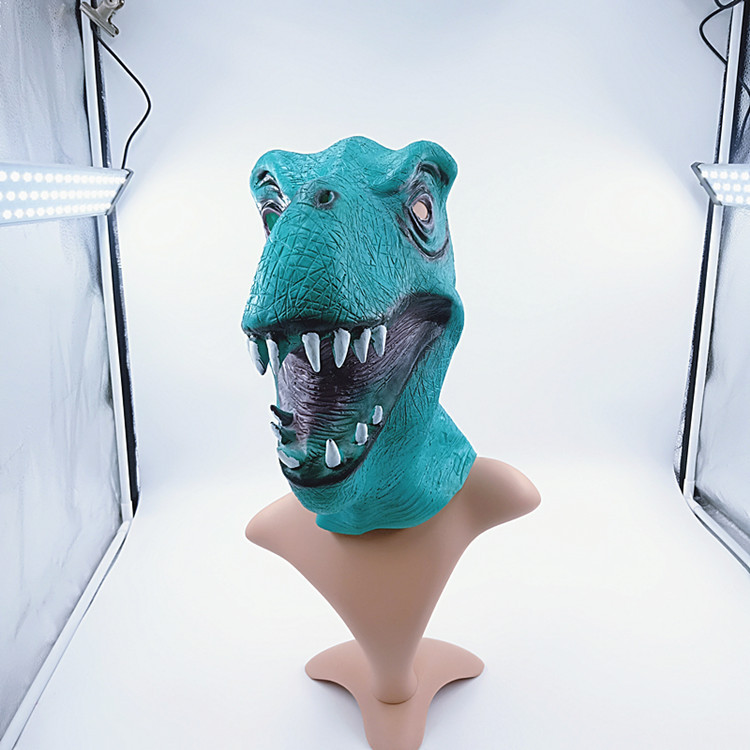 侏罗纪世界2电影恐龙面具头套动物头套面具霸王龙头套cos表演道具