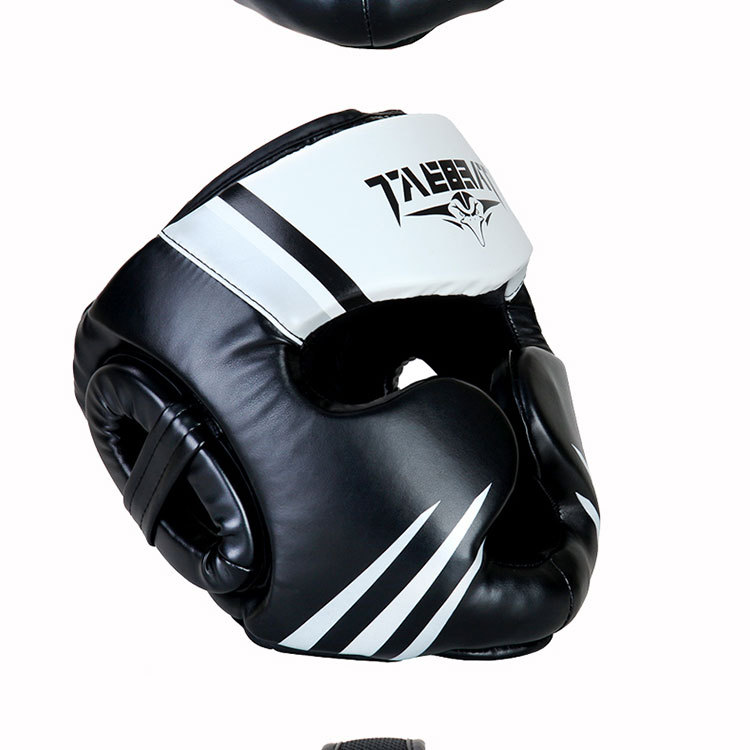 拳击护头护具成人跆拳道儿童拳击头盔男散打泰拳加厚搏击训练护头
