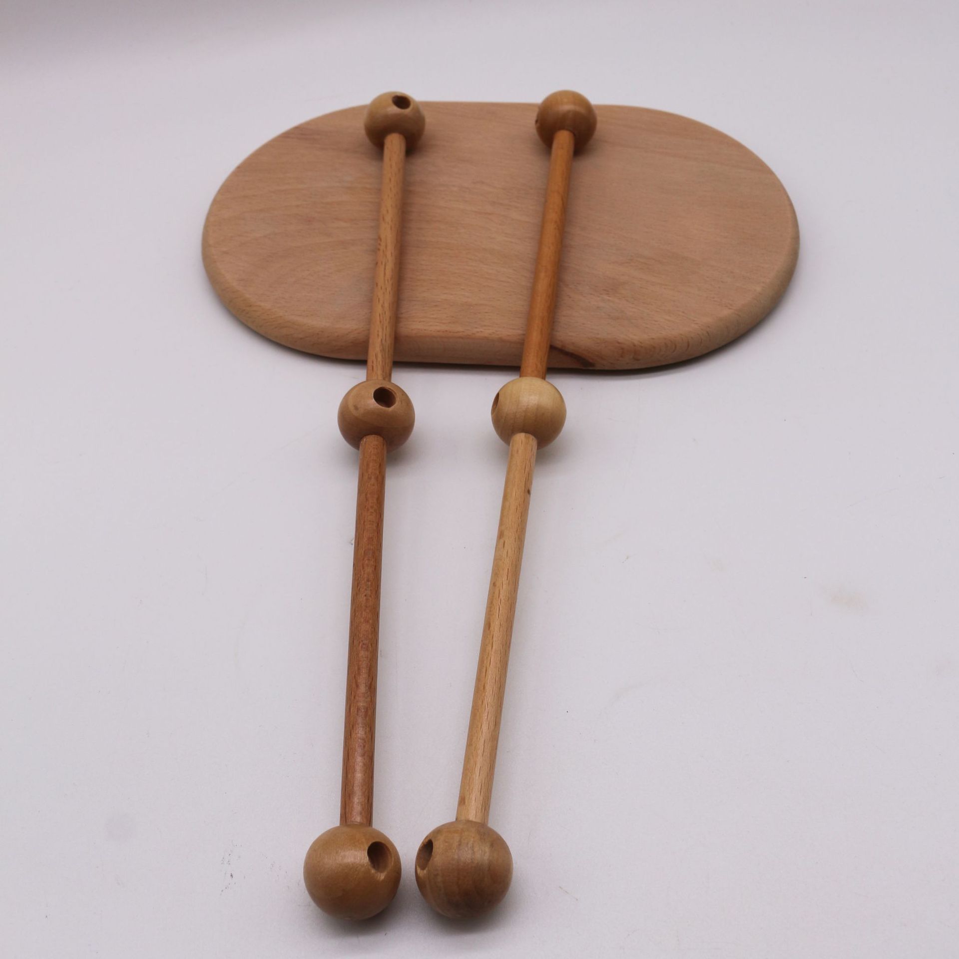 敲穴棍厂家直产榉木木棒圆木棒木质实木捶打棒榉木按摩棒