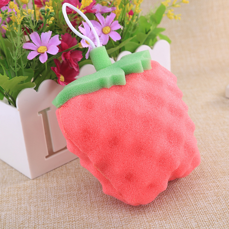 Creative Fruit Thickened Bath Spong Mop Multi-Functional Decontamination Cleaning Dish-Washing Sponge Cleaning Supplies