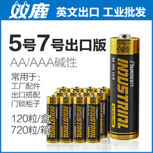 双鹿7号5号粉丝灯牌电池碱性AAA电池LR61.5v七号出口LR03干电池