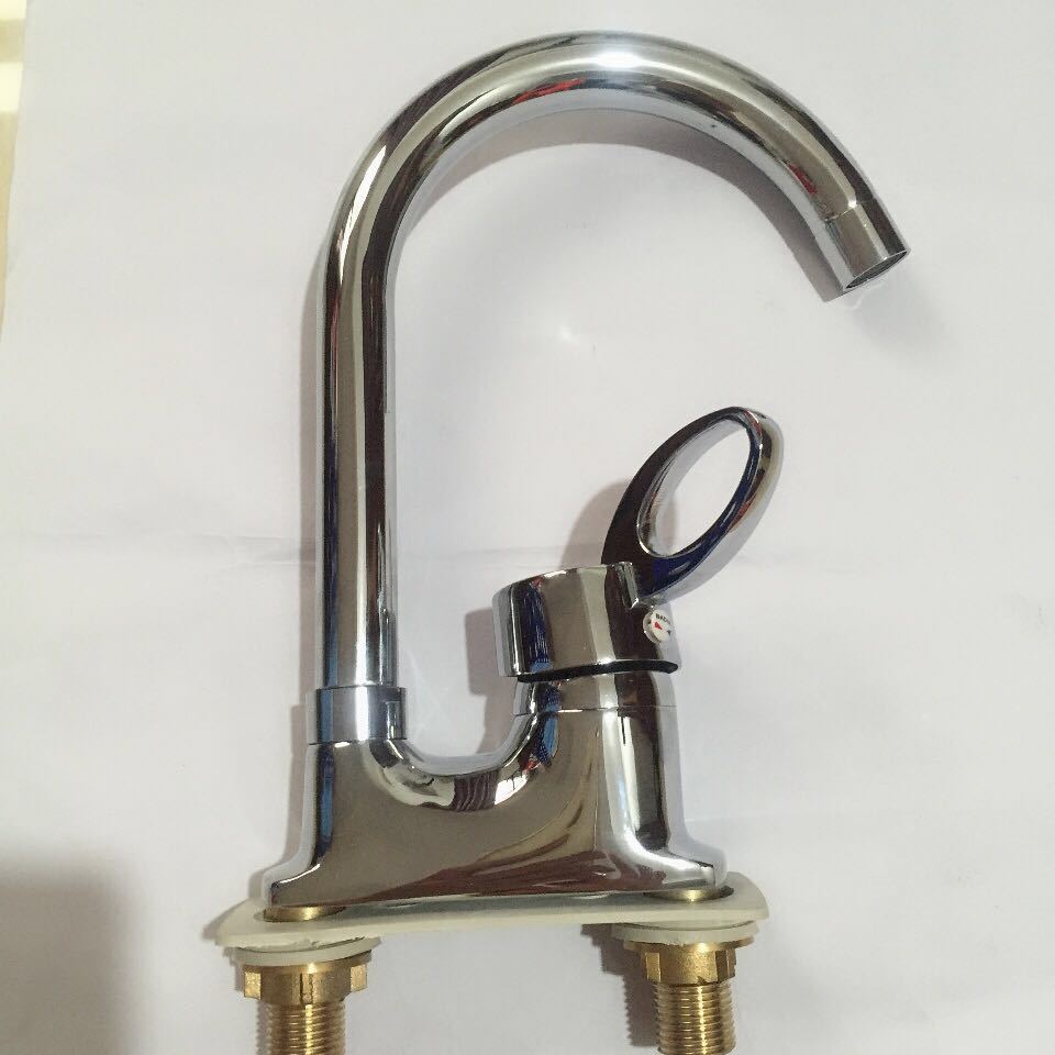 铜板凳水龙头面盆洗脸盆冷热两联水龙头厂家直销