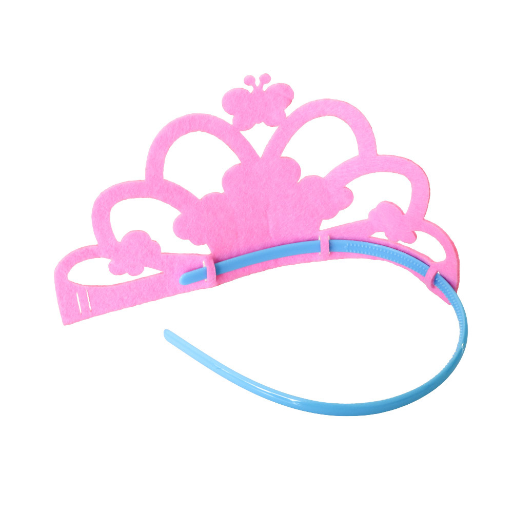 1幼儿diy不织布生日帽子皇冠头饰 儿童手工制作材料包diy创意礼物