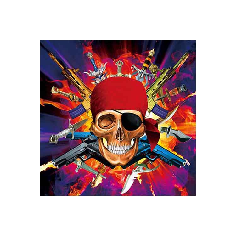 骷髅头搞怪设计 厂家直销批发 三维立体画5d变图动画