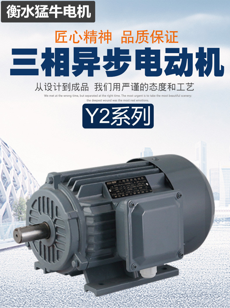衡水猛牛电机六6级ye2三相异步电动机 4/5.5/7.5/11kw 380v全系列