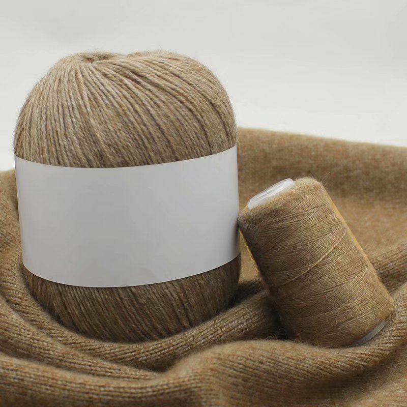 手编羊绒线 抗起球兔绒线 中粗毛线羊毛线机织正品貂绒线