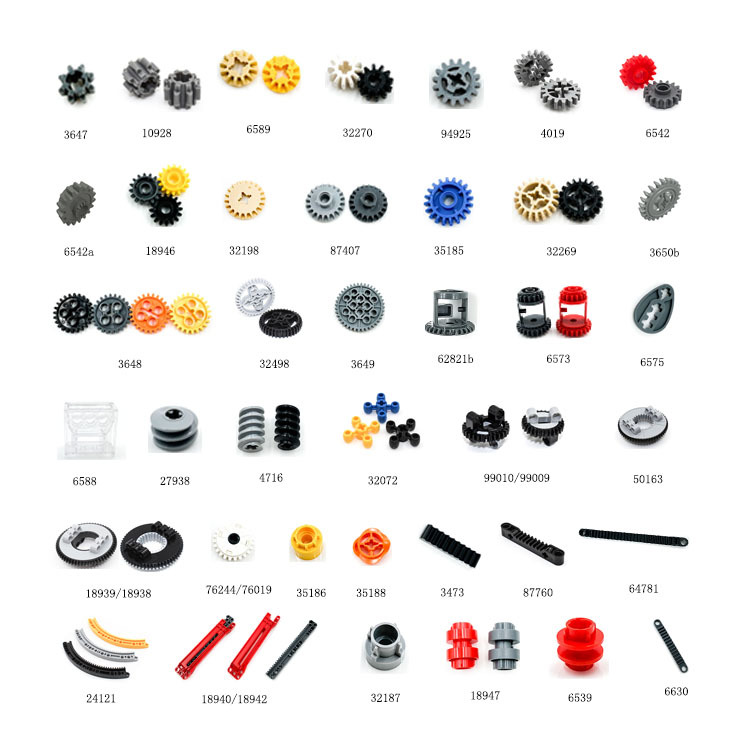 国产兼容乐高益智科技积木配件散件 32348 4x4 轴栓弯孔厚臂梁