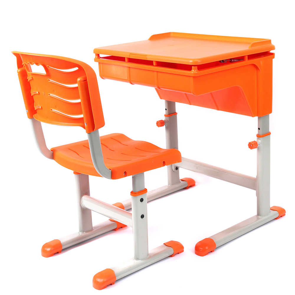 中小学生整体翻盖式防近视课桌椅厂家直销