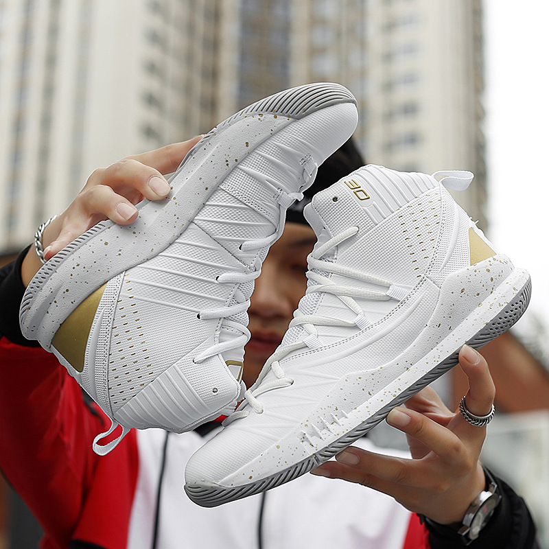 库里6代篮球鞋情侣白金战靴耐磨男女高帮青少年运动鞋36码篮球鞋