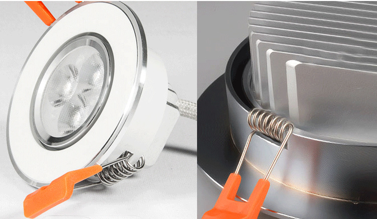 厂家直销灯饰配件 天花灯弹簧 射灯暗装固定扭簧卡扣 led筒灯卡簧