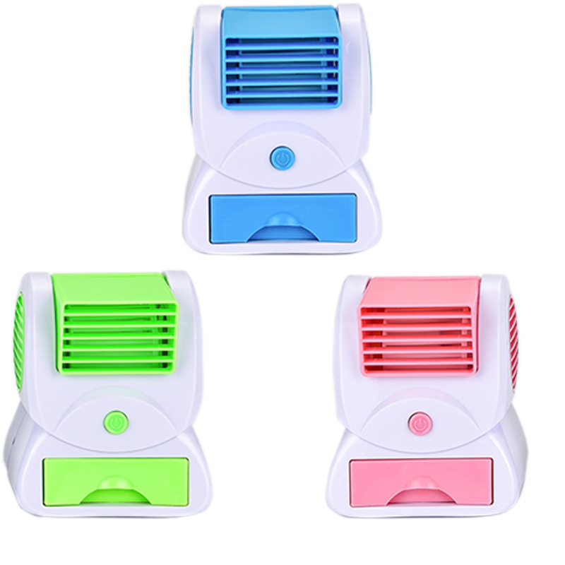 Mini Fragrance Fan with Ice Cube Leaf-Free Aromatherapy Mute Small USB Battery Refrigeration Student Dormitory Office