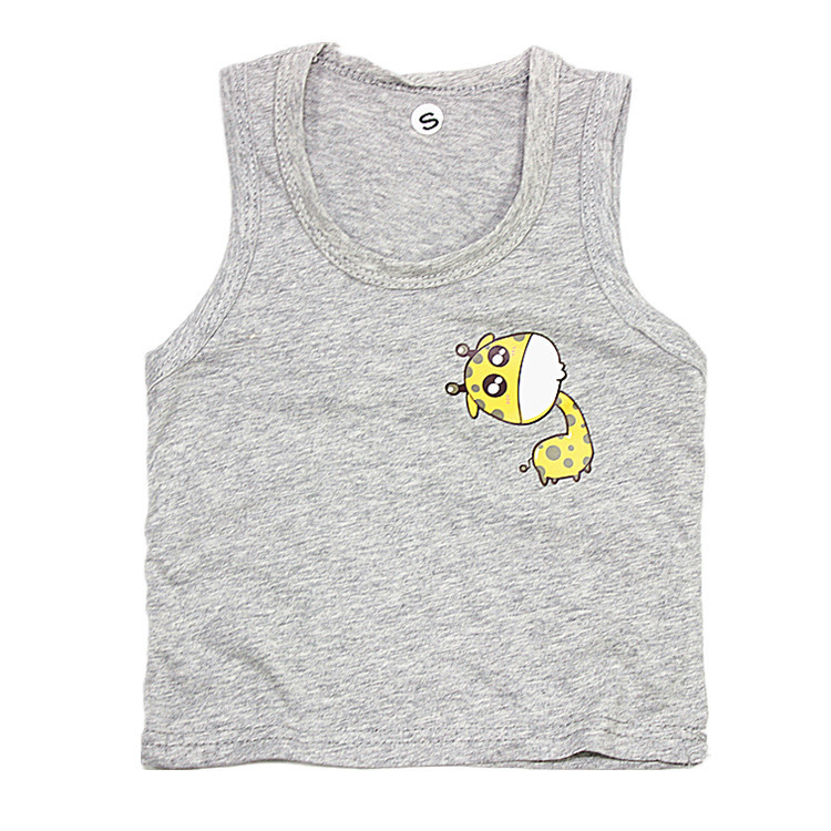 儿童纯棉背心_儿童纯棉背心糖果色卡通男女宝宝无袖上衣婴幼儿薄款背