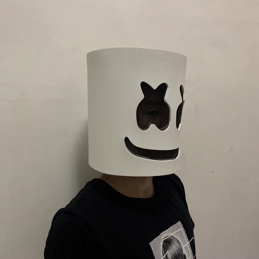 跨境爆款百大电音节棉花糖dj头套 led发光eva头套面具厂家直销