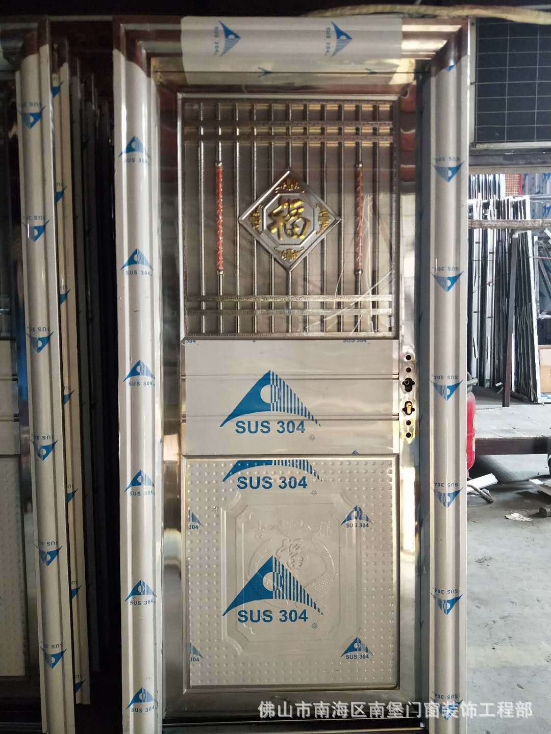 不锈钢门防盗门豪华门方管门工厂学校宿舍公寓房间门工程门定制