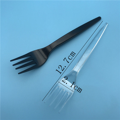 一次性塑料叉子独立包装 水果西餐蛋甜品叉子 加厚蛋糕食品叉