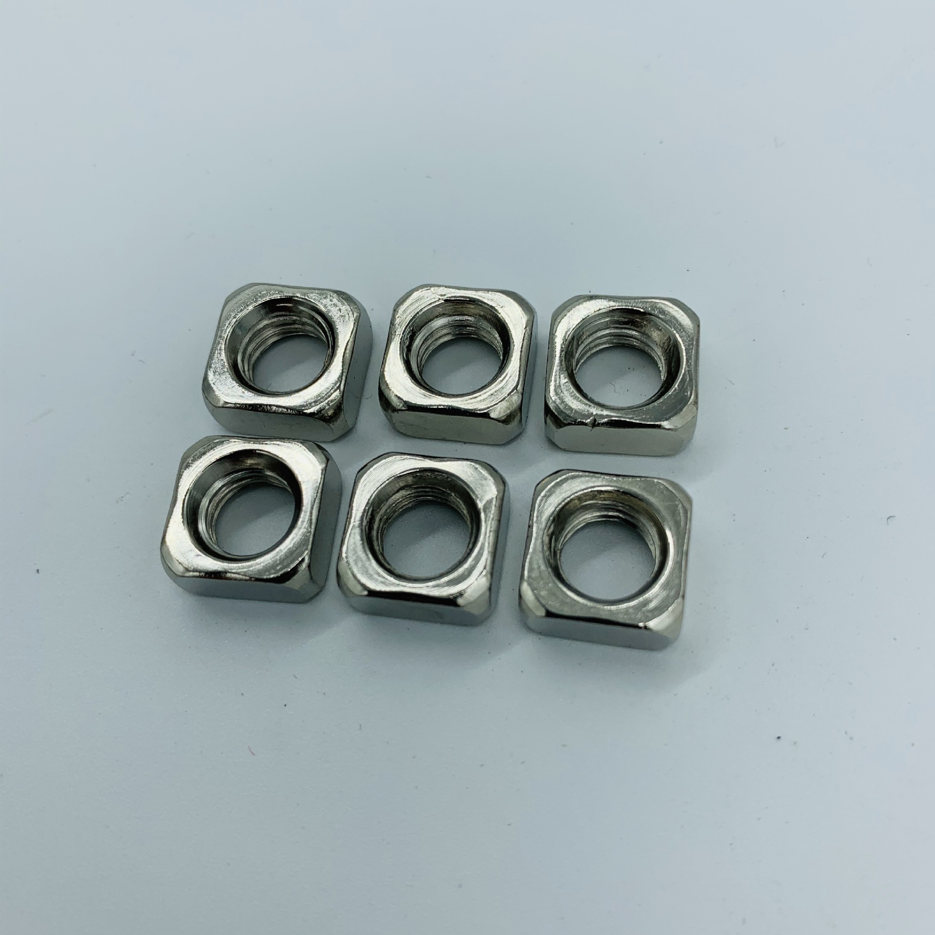 四方螺母 镀镍四方螺母 四方螺帽 镀白锌四脚螺帽 四方螺母块gb39