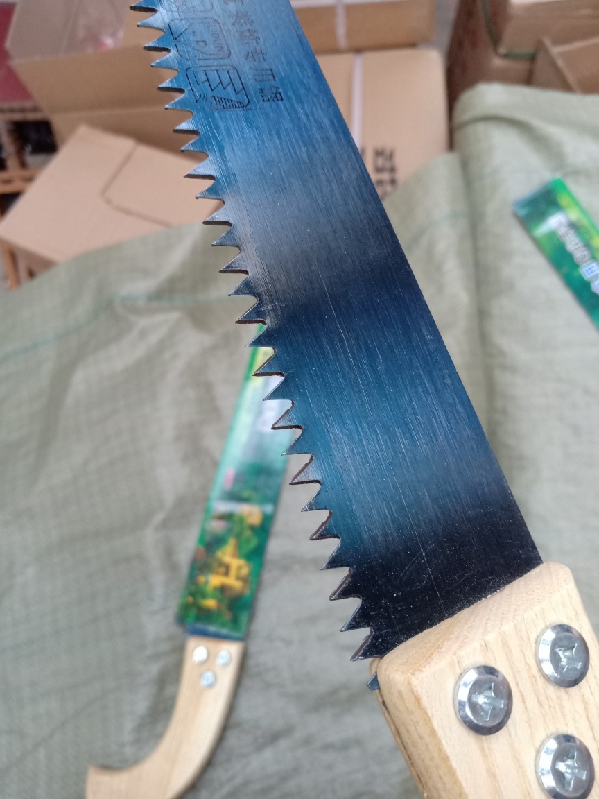 批发400烤蓝手锯园林果树锯多功能伐木工锯手板锯 小手锯大砖锯