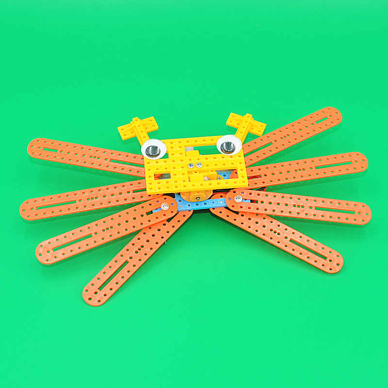 仿生大螃蟹科技小制作小发明手工材料包学生stem教具科学实验玩具