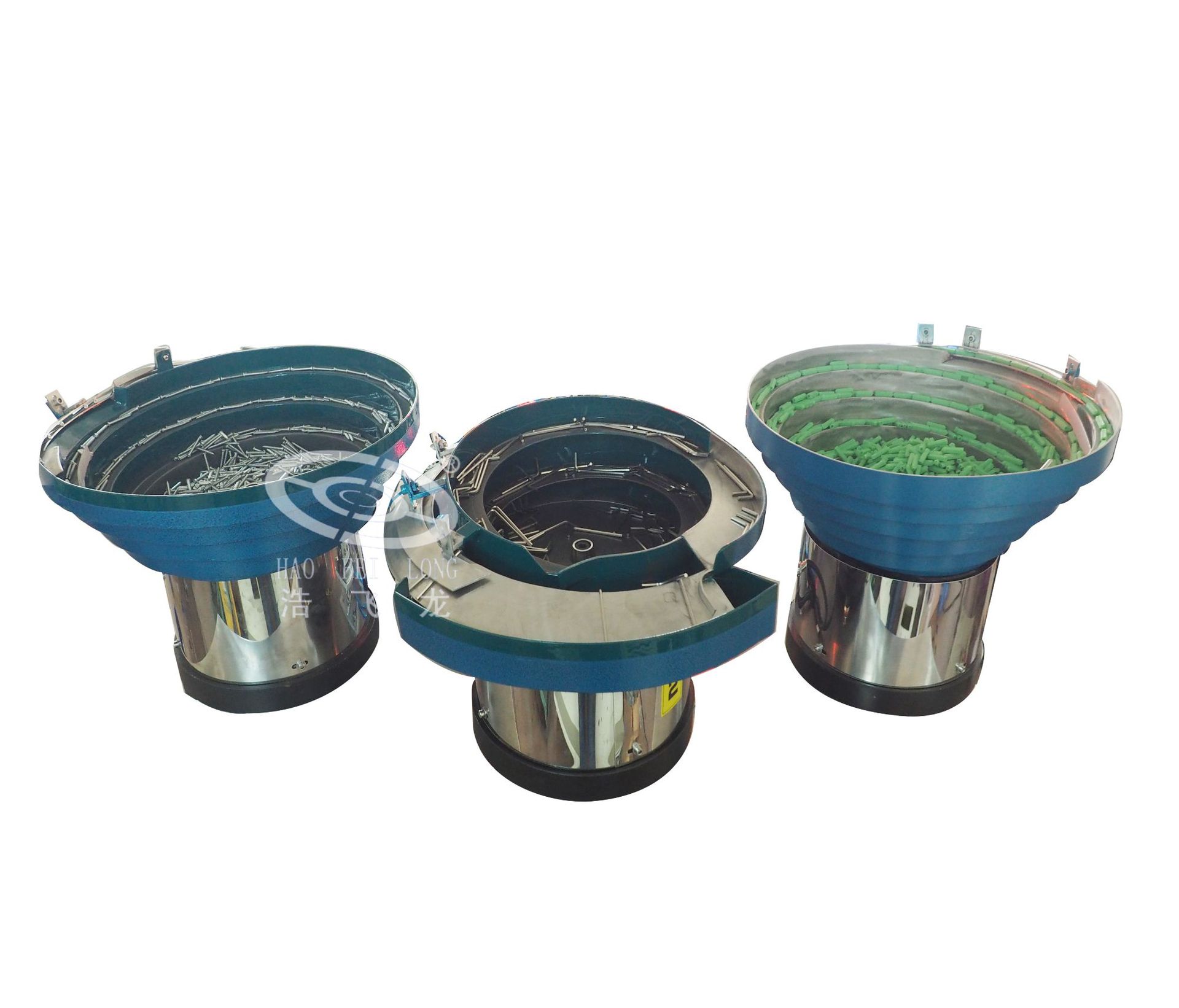 供应五金塑胶制品电子零配件自动震动盘螺旋转盘振动送料平台上盘