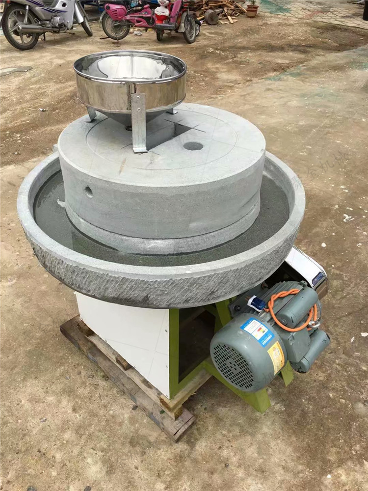 牡丹江家用豆腐石磨豆浆机 肠粉米浆石磨 仿古电动石碾磨浆机