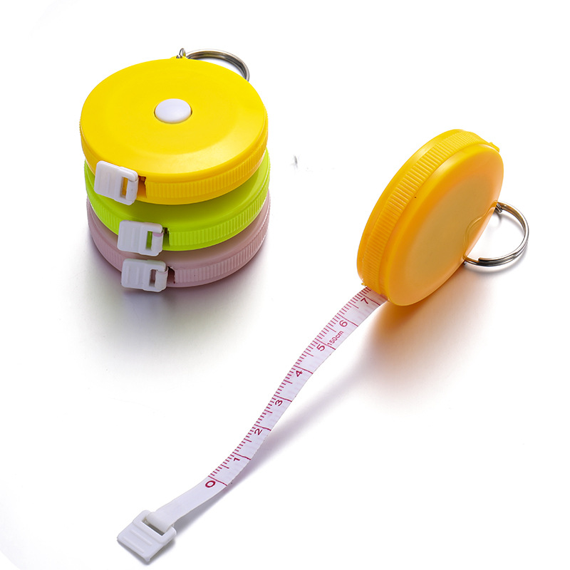 可爱糖果色迷你卷尺测量三围身高随身皮尺量衣软尺批发